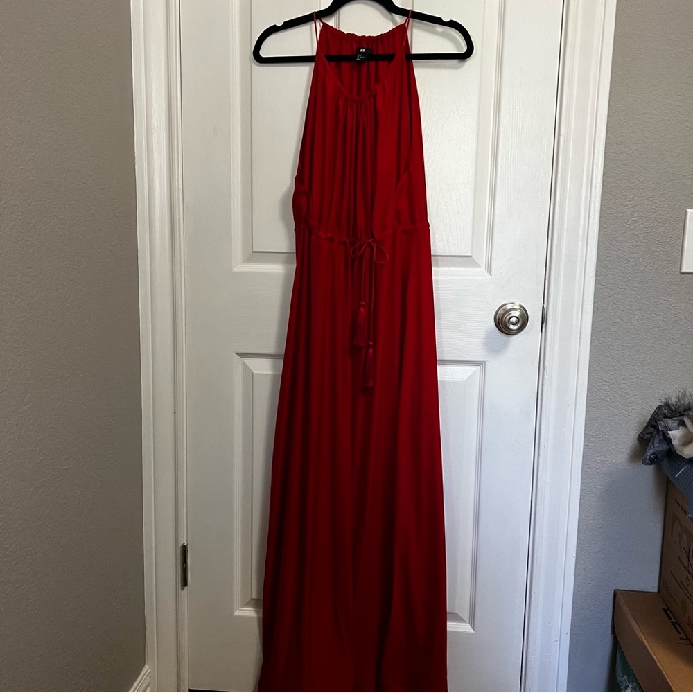 H&M Maxi Red Dress Size 2